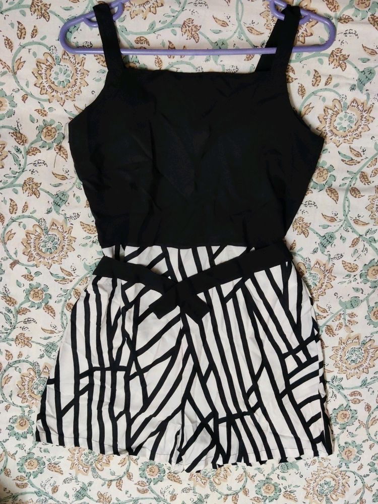 Black And White Romper