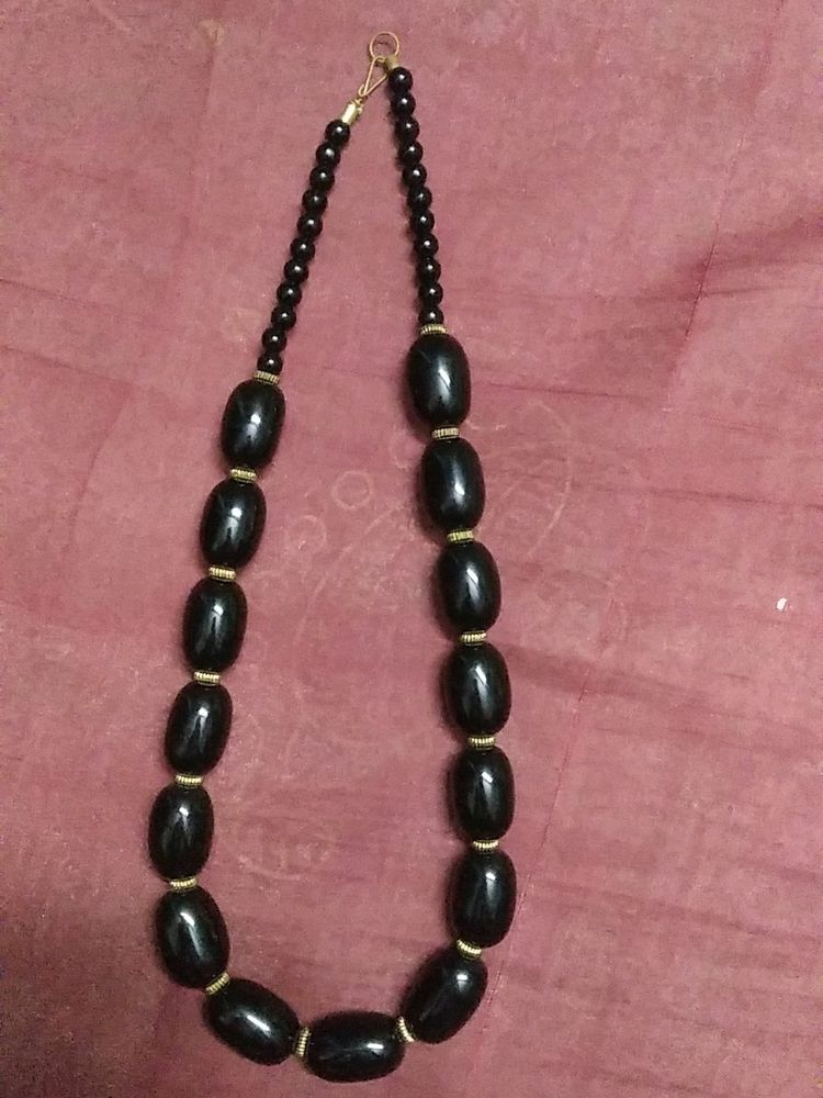 Black Beaded Necklace