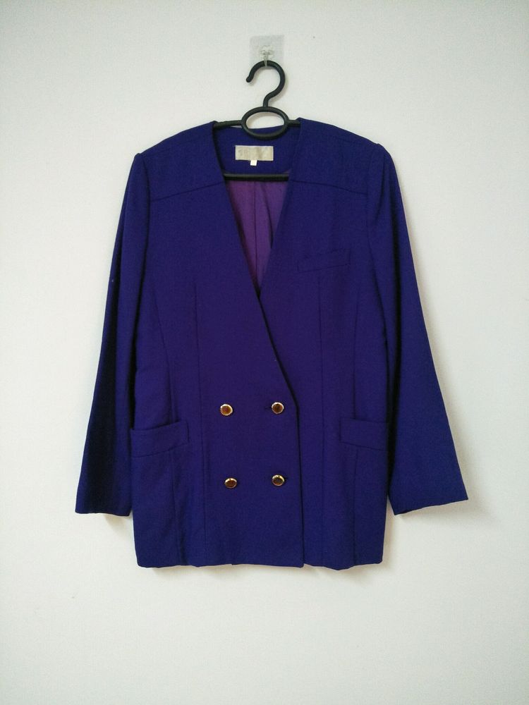 Vintage Collarless Blazer