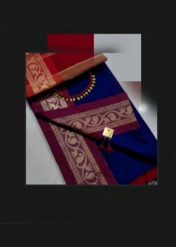 Handloom Cotton Saree_two Colour