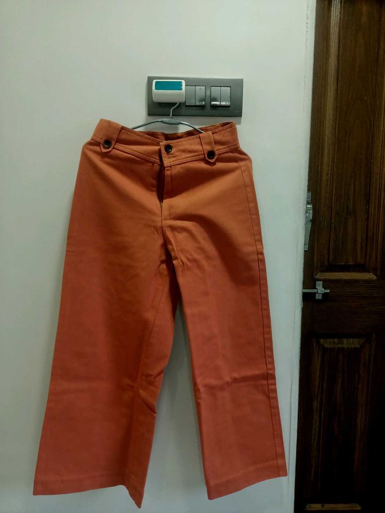 Flared Orange Jeans