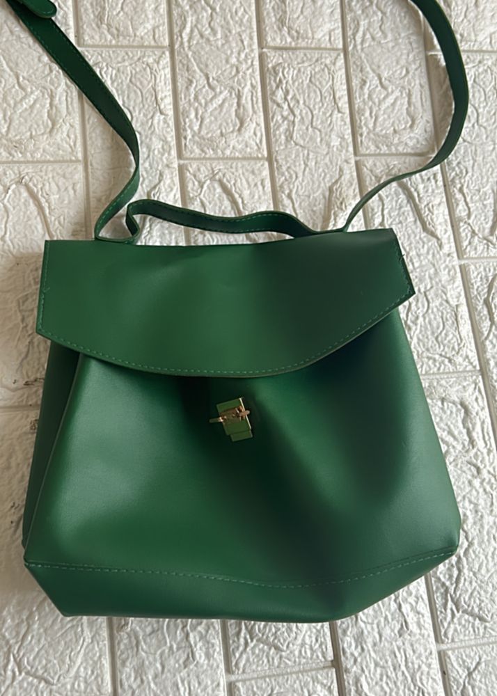 Bottle Green Sling Bag