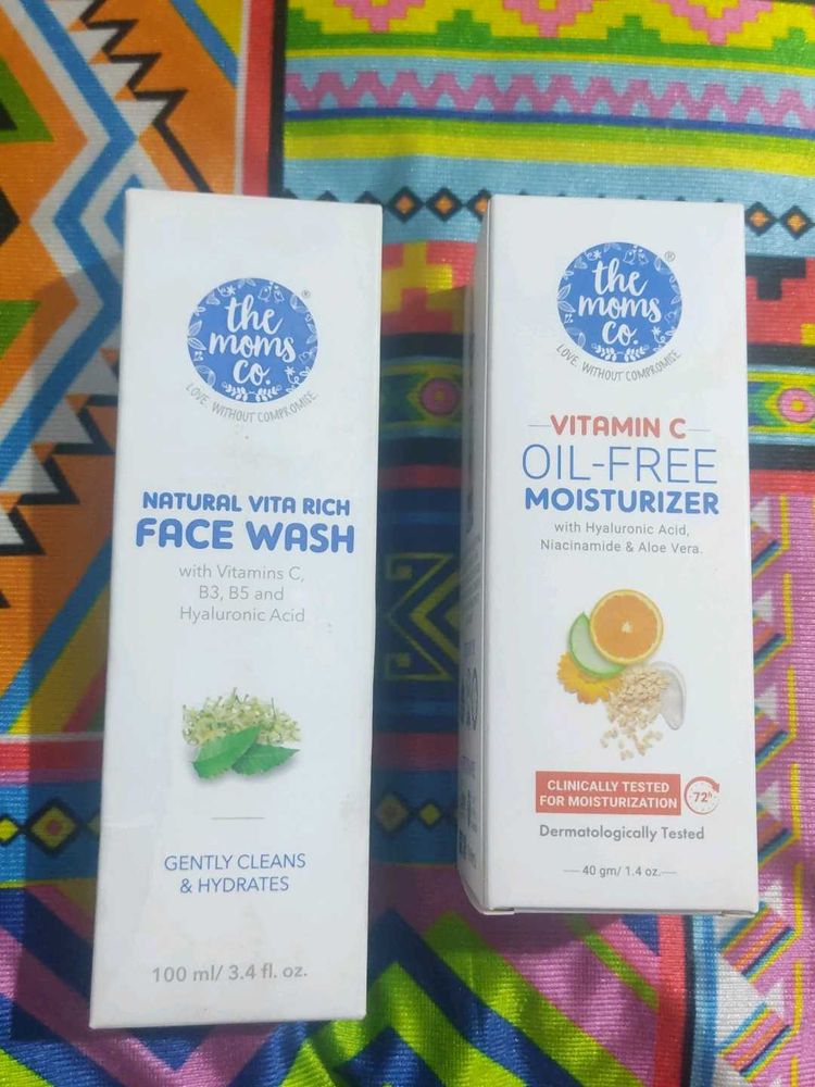 The Moms Co. Face wash & Oil Free Moisturizer