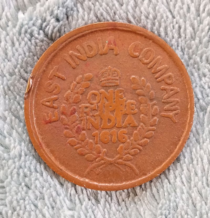 East India Company 1616 One Rupee With Hanumanji