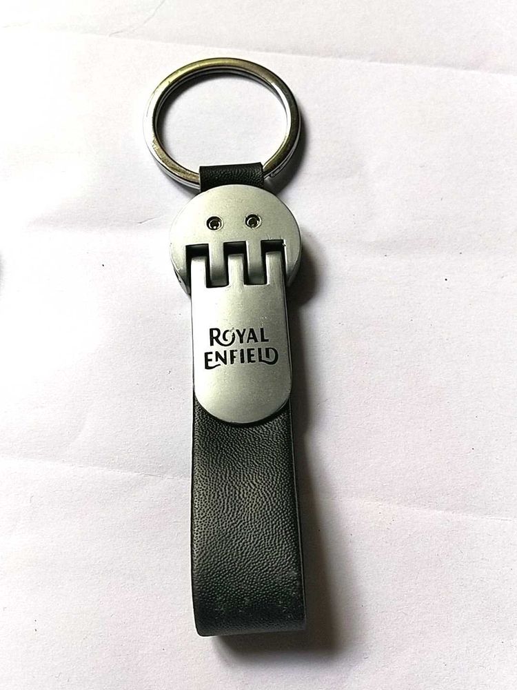 Royal Enfield Leather Keychain