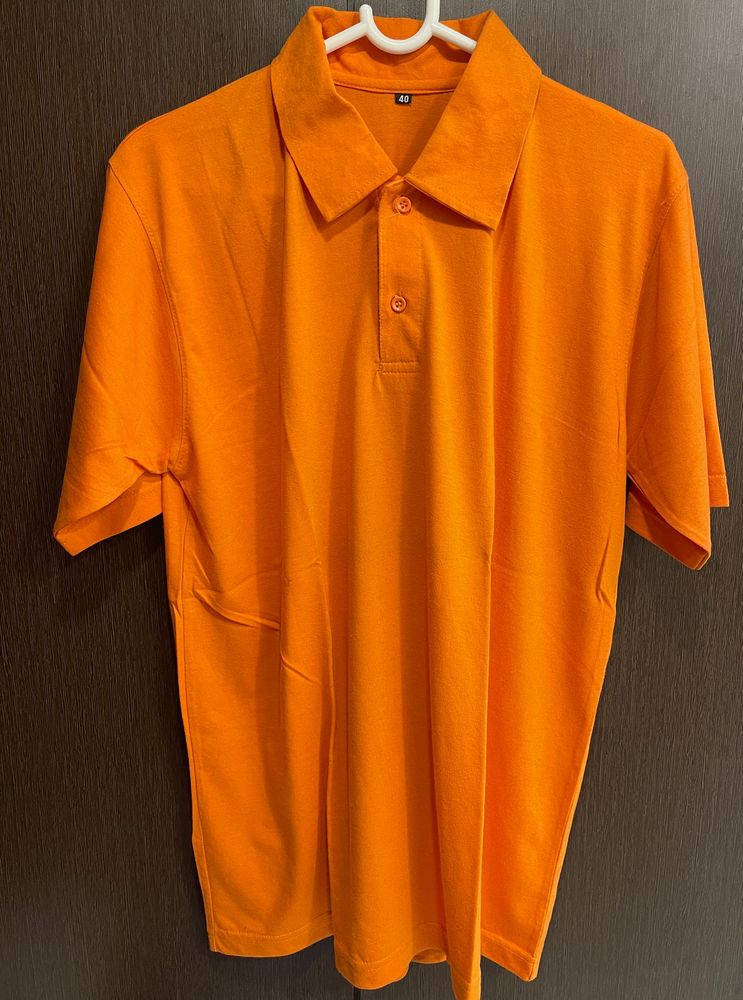 New Orange Polo T-shirt