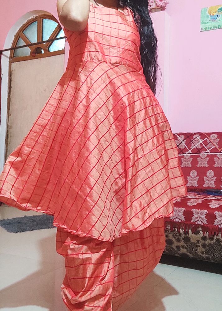 Patyala With Short Kurti Dress