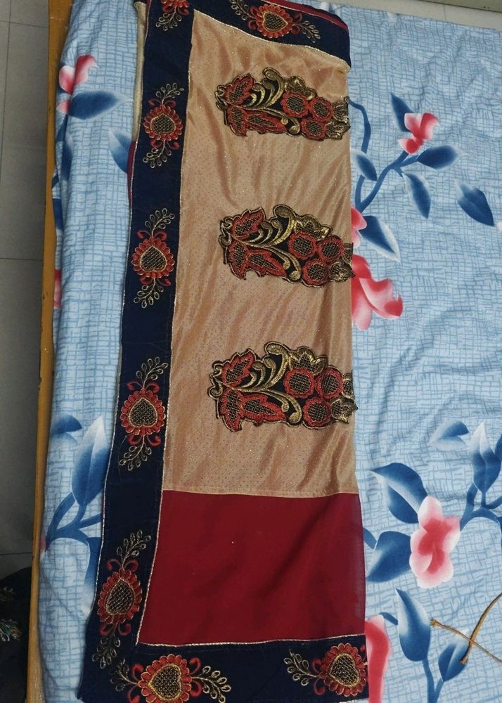 Double Colour Designer Saree