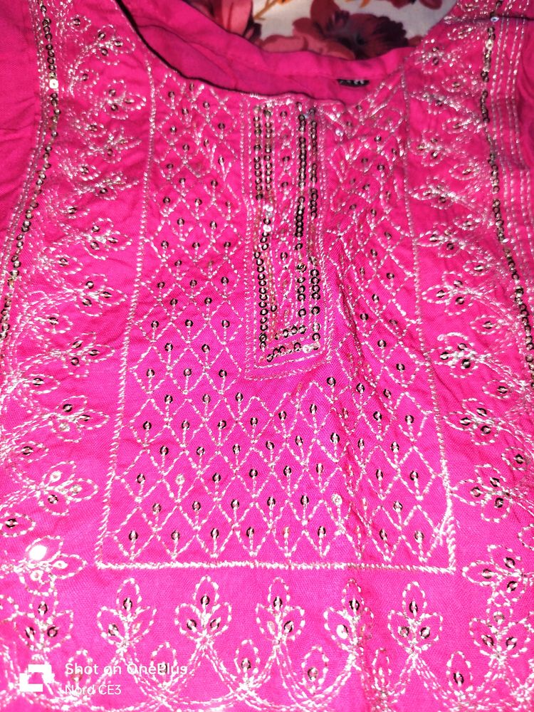 Dark Pink Kurti For Sale!!!Clearance Sale!!!!