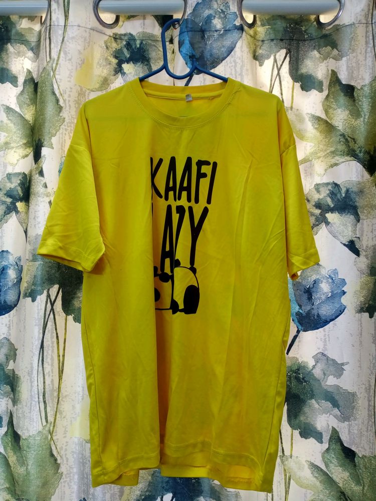 Yellow Kaafi Lazy T Shirt