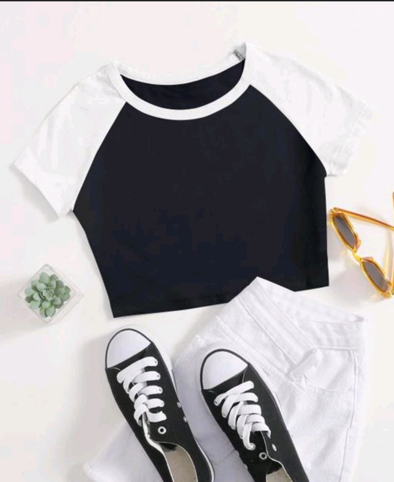 Black And White Baby Tee