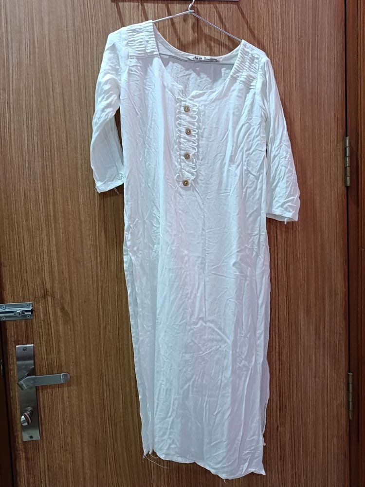 A Cute White Kurta