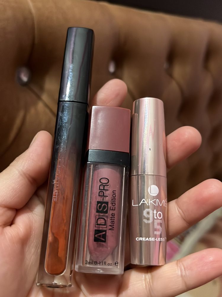 Combo Lipsticks For Girls( 3 Pcs )