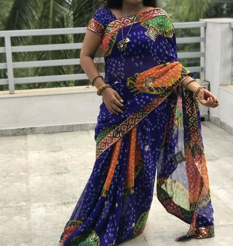 Badhani .. Nevyblue Saree