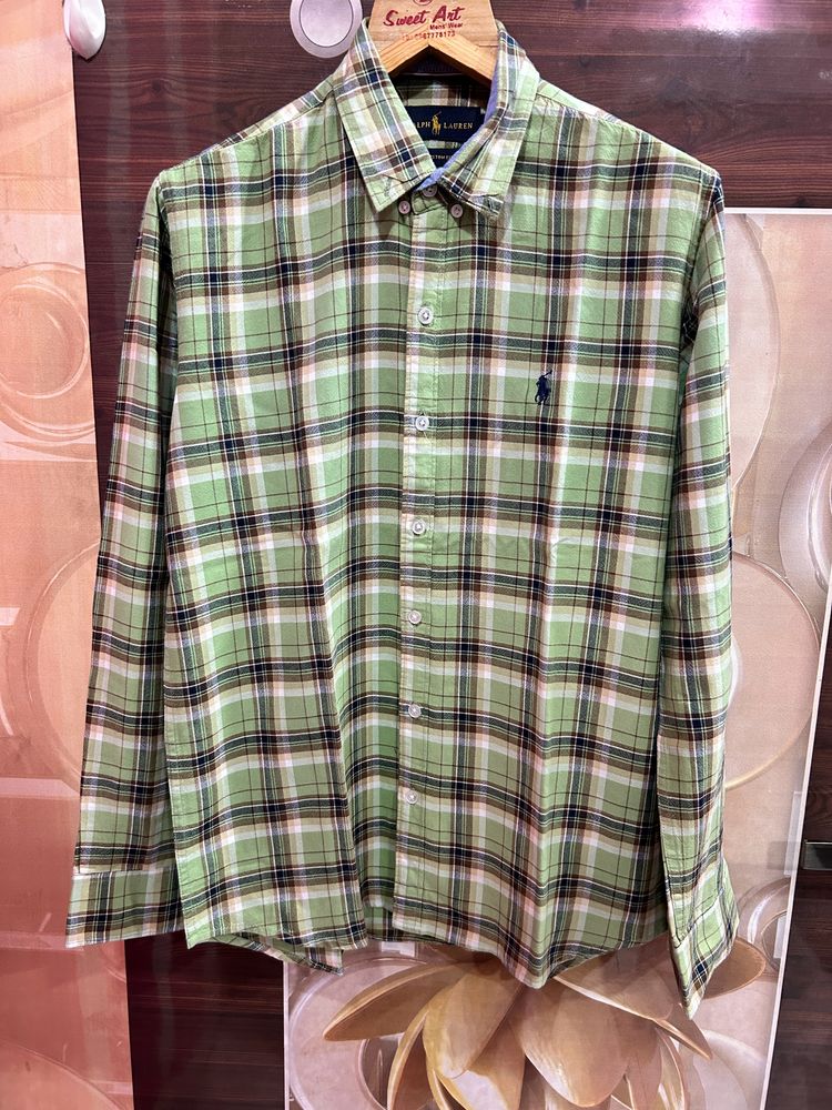 Ralph Lauren Green Checks Shirt For Men’s