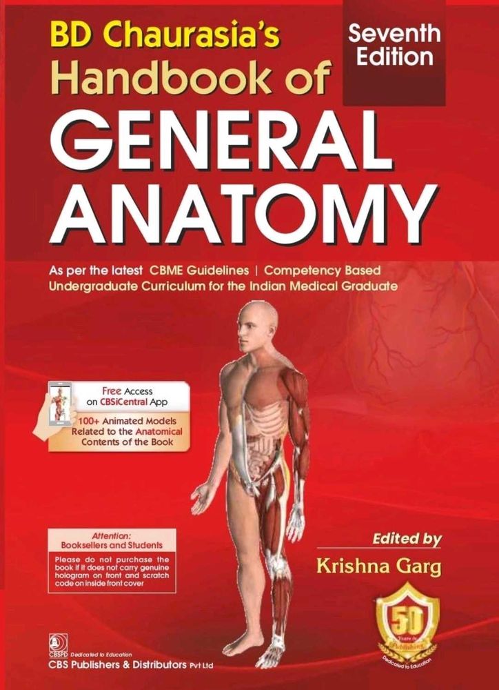 General Anatomy Handbook Of Bd Chaurasia