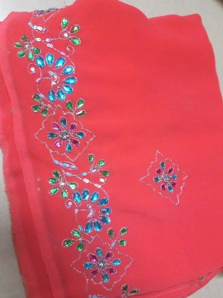 Party Wear Handwork Saree