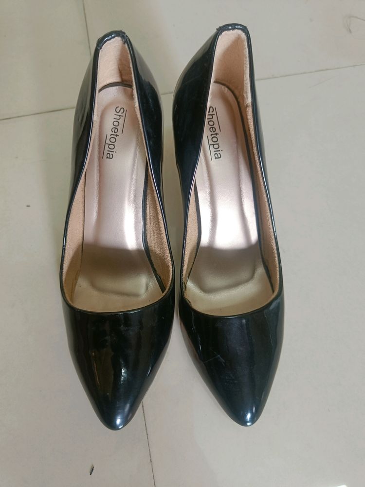 Black High Pencil Heels For Women. Size 39 Uk 6