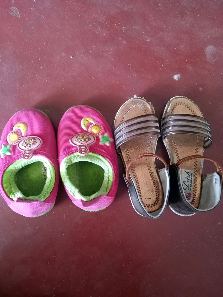 Beautiful Baby Shoes and Dash Fancy Chappal