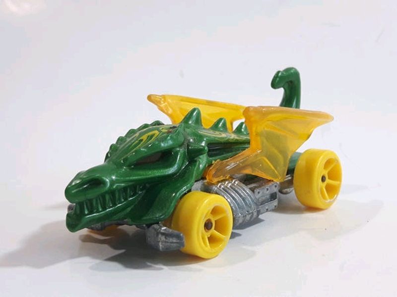 Collectible Hot Wheels Dragon Blaster Green Car