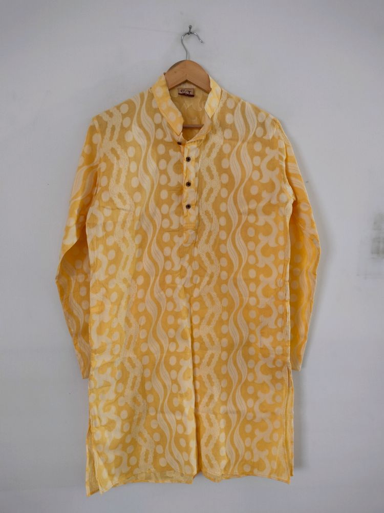 Yellow Casual Kurta (Men's)