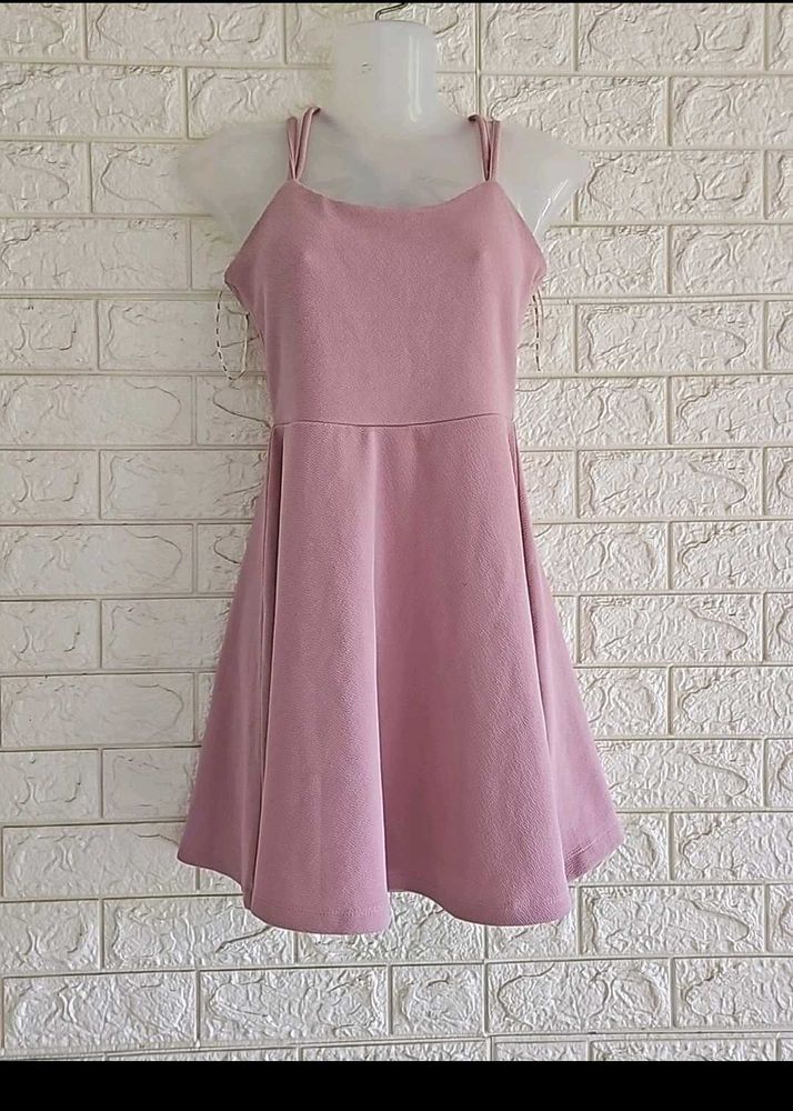 Ginger Baby Pink Skater Dress