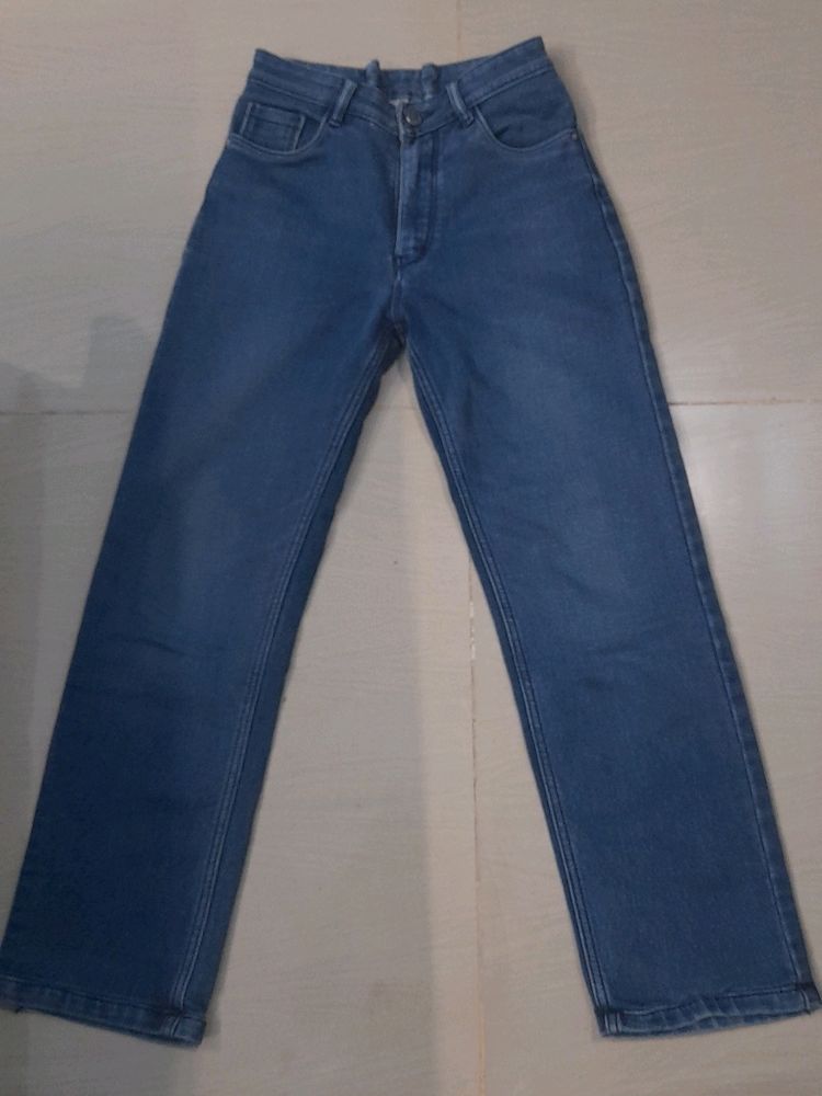 Y2k Blue Straight Fit Jeans