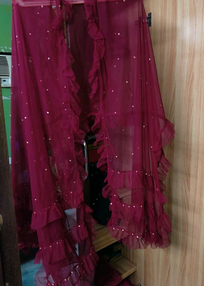 New Frill Net Dupatta