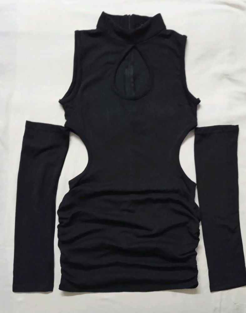 Insta Trendy Black Dress