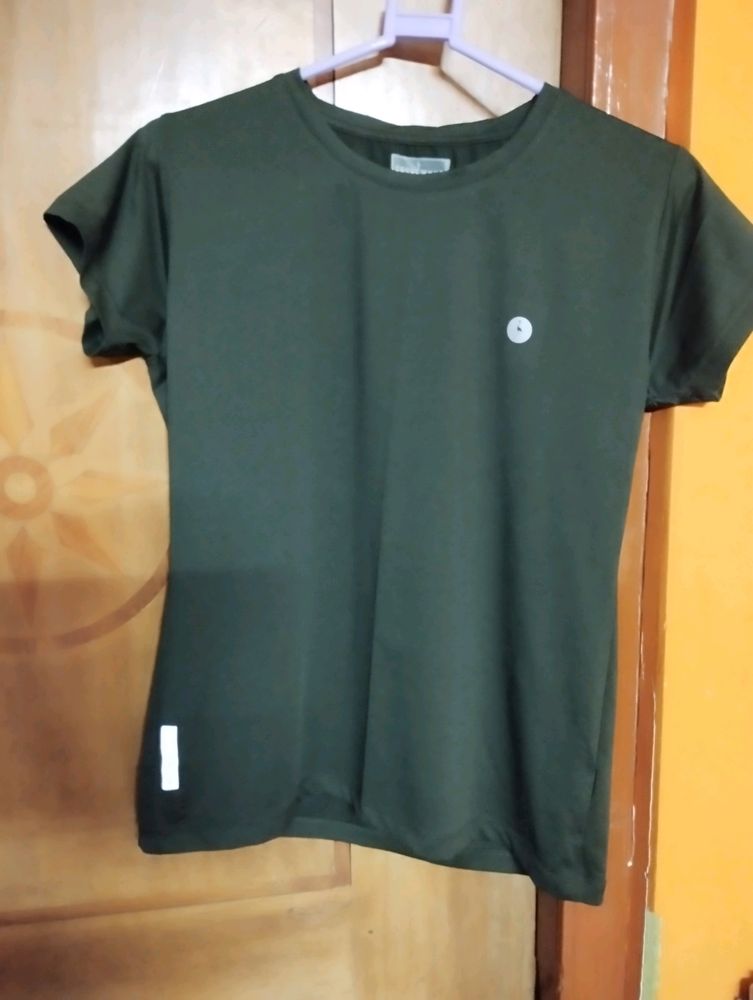 Dark Green Gym T Shirt