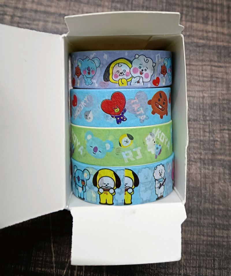 😍BT21 cute washi tapes (Blue 💙)