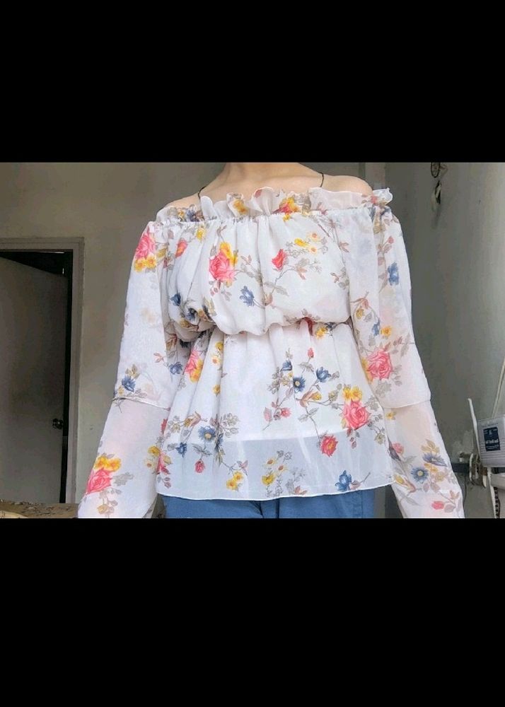 Off Shoulder White Top❤