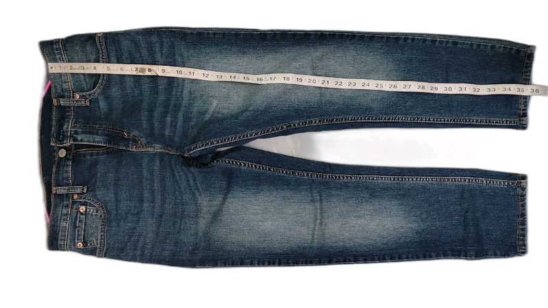 Original Levi's Dark Green & Blue Tint Jeans 32"