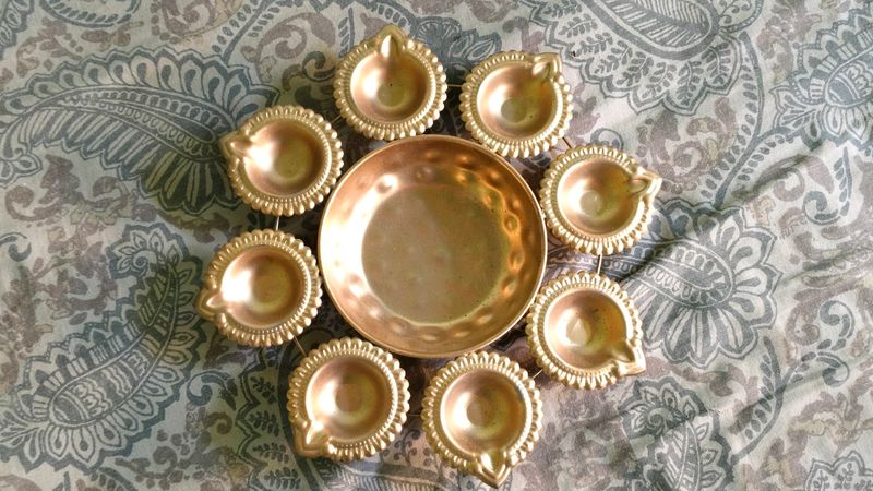 Diya Plate For Diwali Decoration