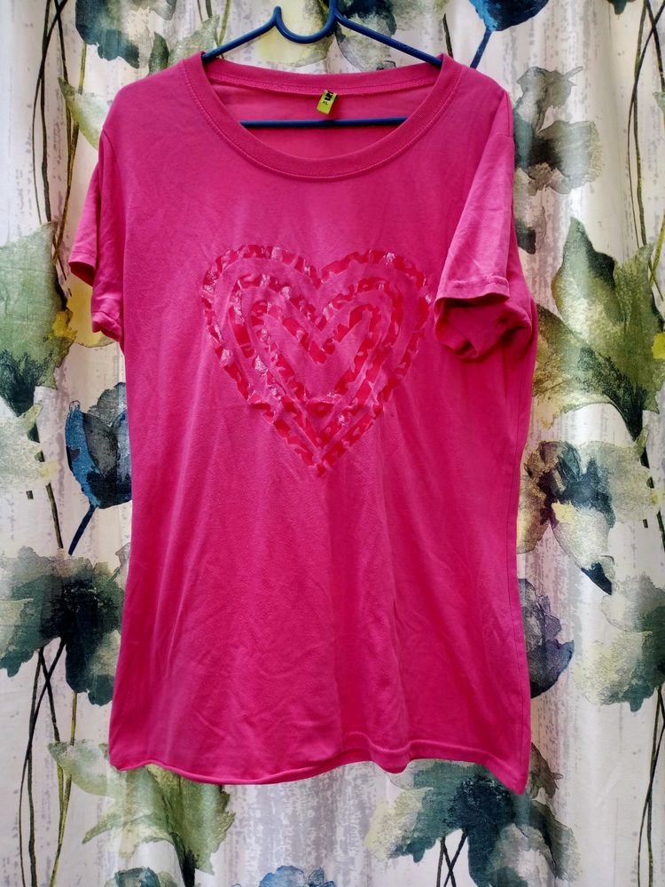 Pink Heart Tshirt