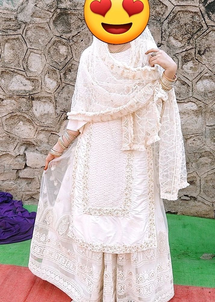 Off White Sharara Suit