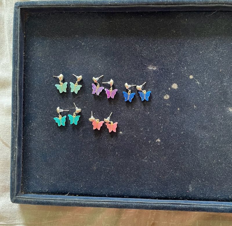 New Butterfly Stud Earrings