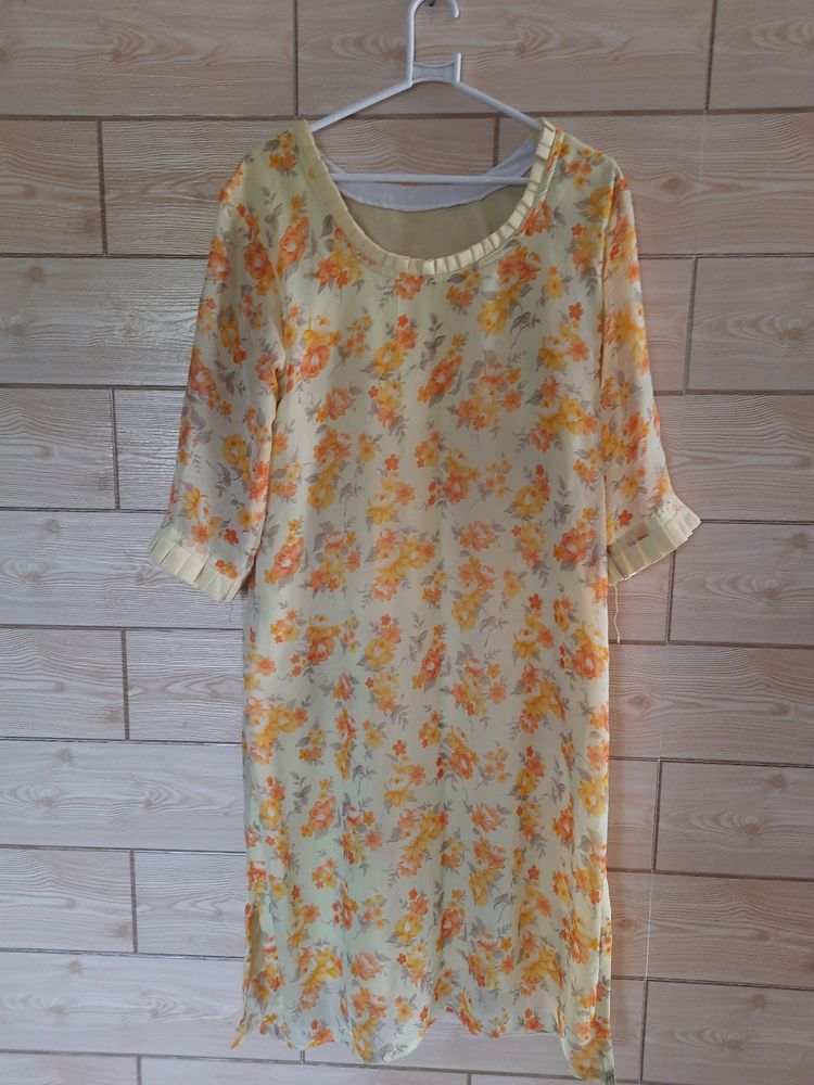 Lemon Yellow Colored Kurti