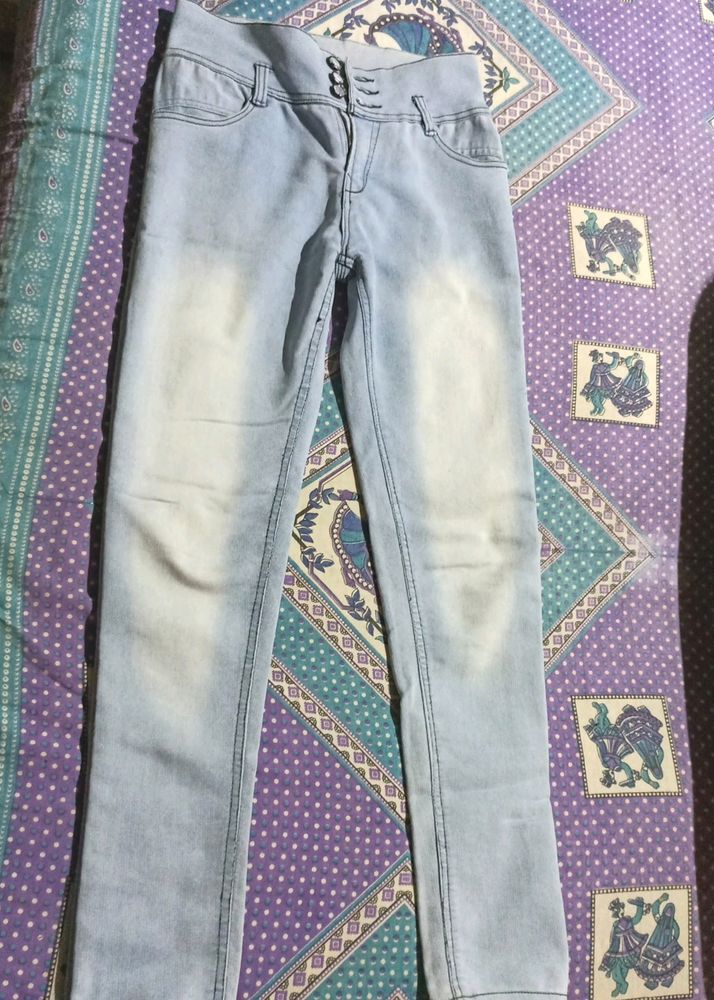 Light Blue High Waist Jeans