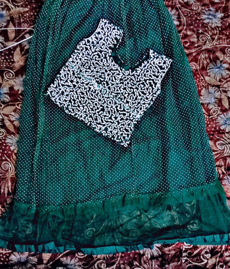 DARk GREEN LEHENGA