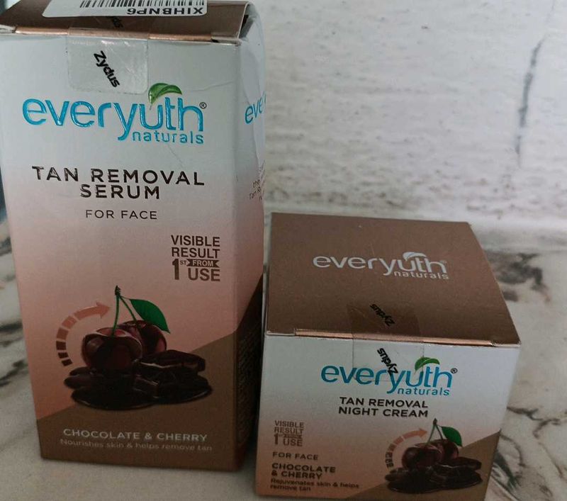 Everyuth Tan Removal Serum And Cream Combo