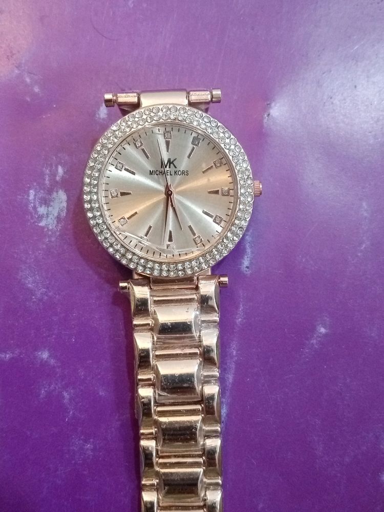 Rose Gold MK Watch