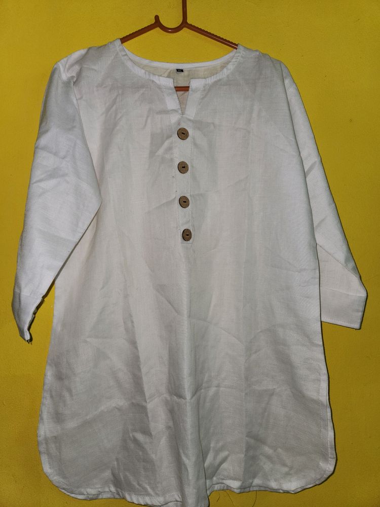 White Formal Kurti