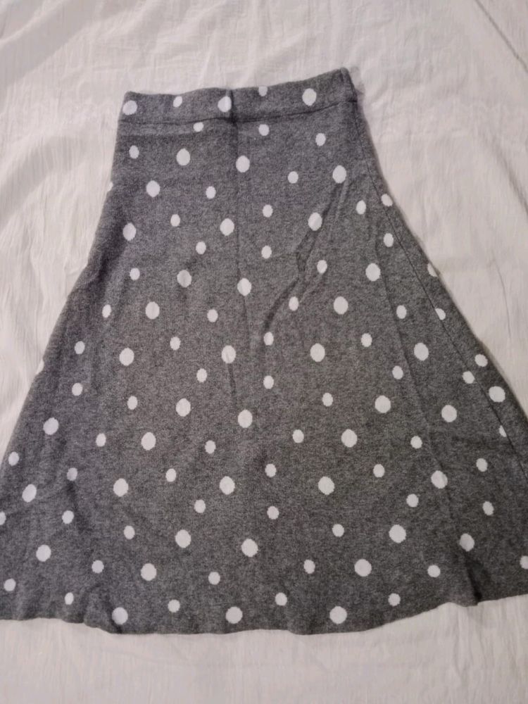 Polka Dot Winter Skirt✨🤎