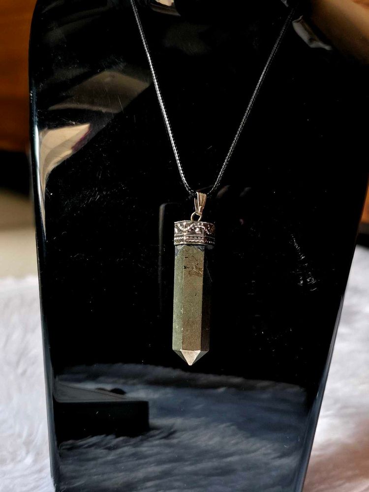 Pyrite Pencil Shape Pendent