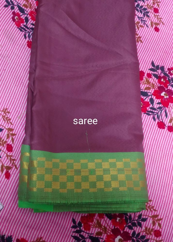 Green Border Saree