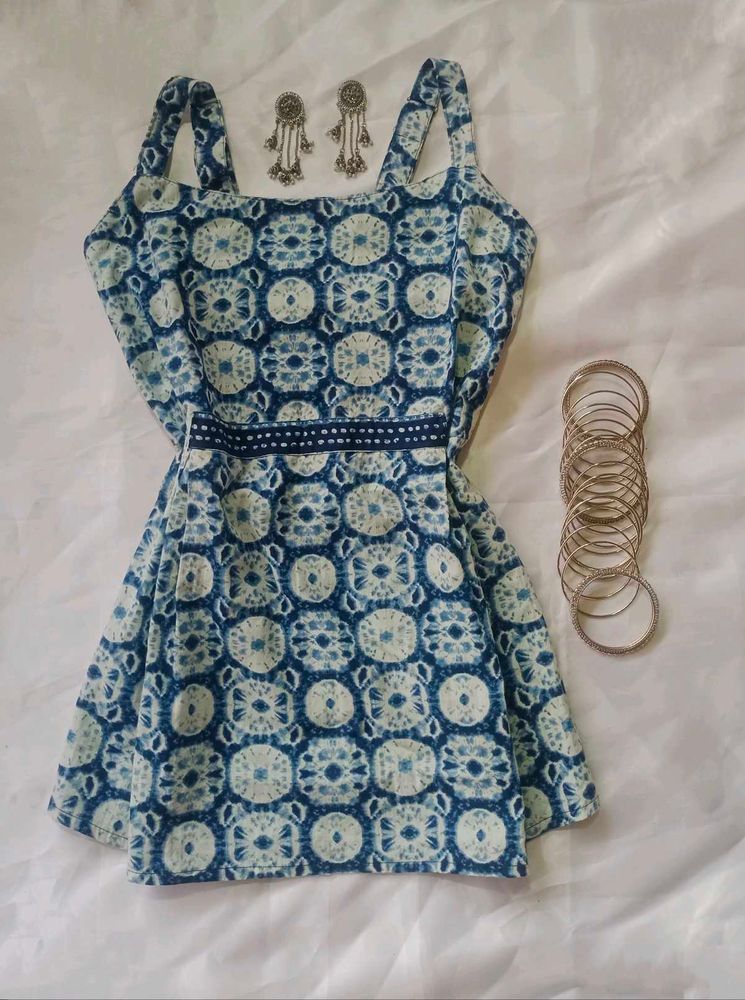 Blue Short Kurti