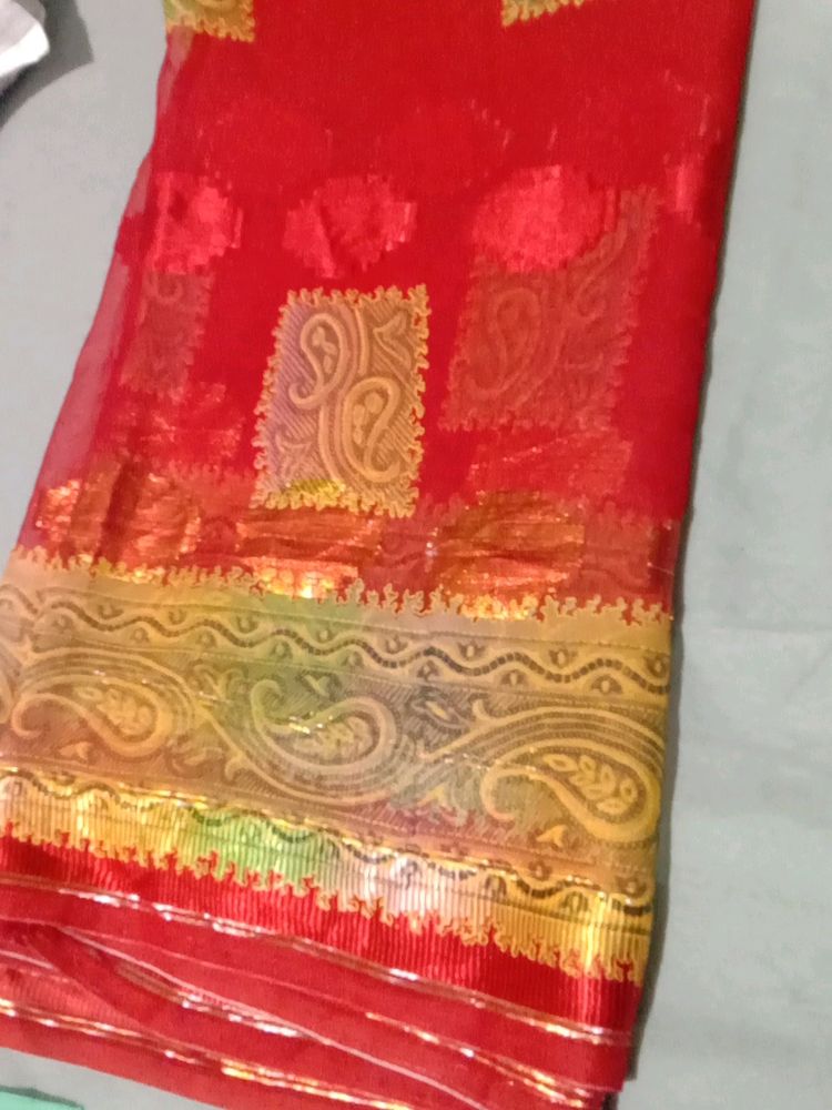 Red Beautiful Saree