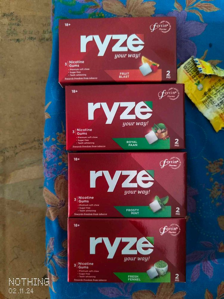 offer sale 😁 18ryze gums with 4 flavor testers