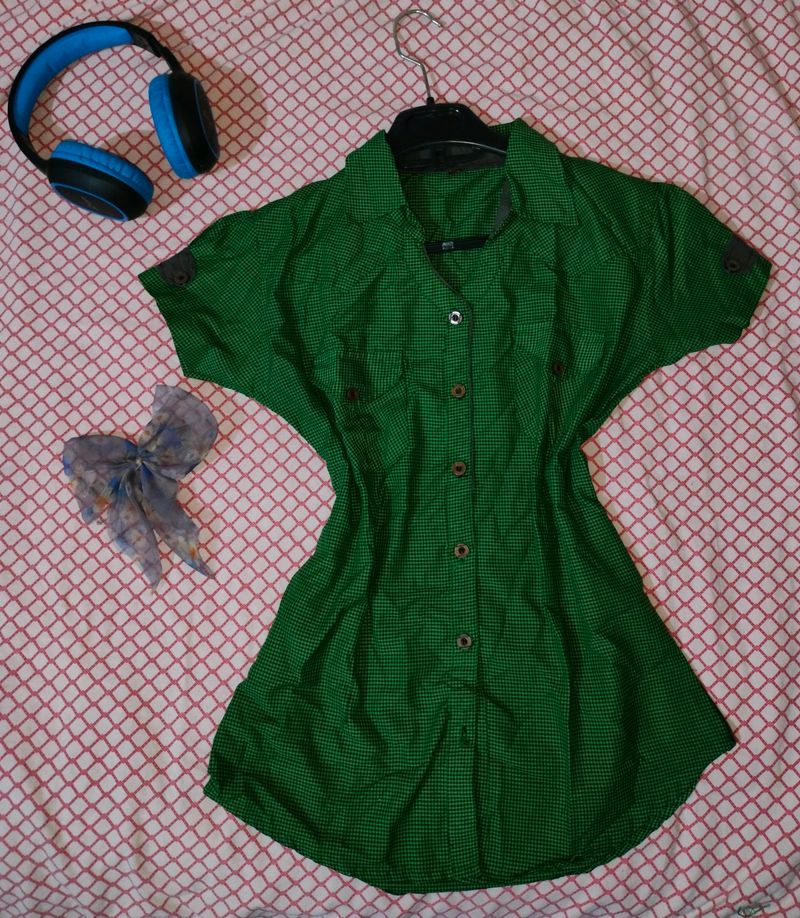 Green Fitted Shirt